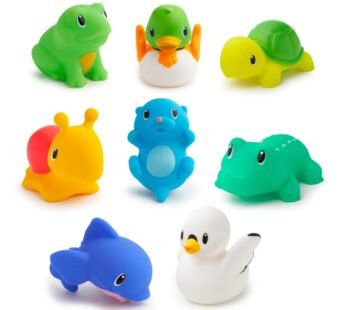 Munchkin Lake Squirts Bath Toy, Multi-Color, 8 Pack