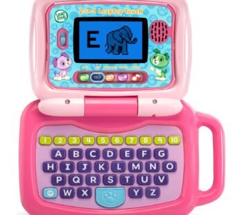 LeapFrog 2-in-1 LeapTop Touch for Toddlers, Electronic Learning System, Teaches Letters, Numbers