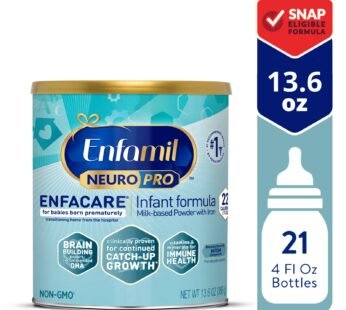 Enfamil NeuroPro EnfaCare Premature Baby Formula Milk Based with Iron, Powder Can, 13.6 Oz