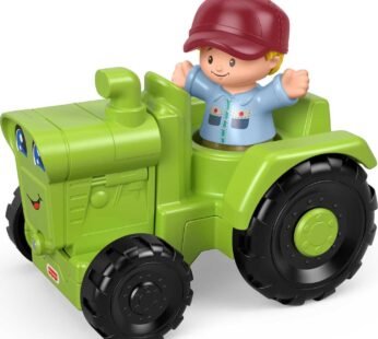 Fisher-Price Little People Helpful Harvester Tractor Vehicle & Farmer Figure for Toddlers