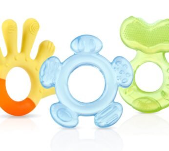 Nuby 3-Step Soothing Teether Set for Babies, 3 Count