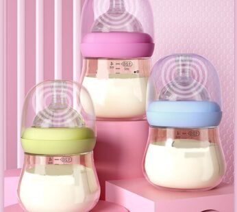 Cartoon Baby Newborn Nursing Nipple Bottle SIlicone Pacifier Milk Water Feeding Bottles Training Feeding Bottle