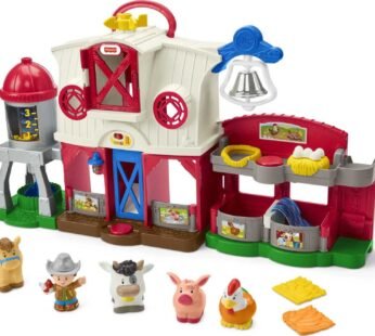 Fisher-Price Little People Caring for Animals Farm Playset Electronic Toddler Learning Toy