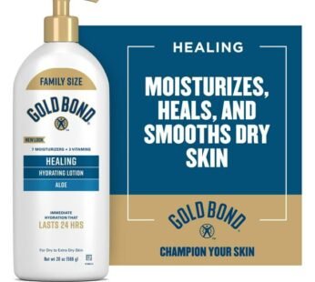 Gold Bond Healing Hydrating Lotion, 20 oz., With Aloe, 24HR Hydration