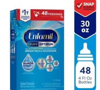 Enfamil Enspire Baby Formula, with Lactoferrin Found in Colostrum and Breast Milk, Dual Prebiotics, DHA for Brain Support, Powder Refill Box, 30 Oz